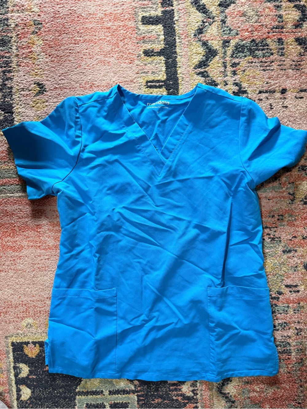 Mandala scrub top